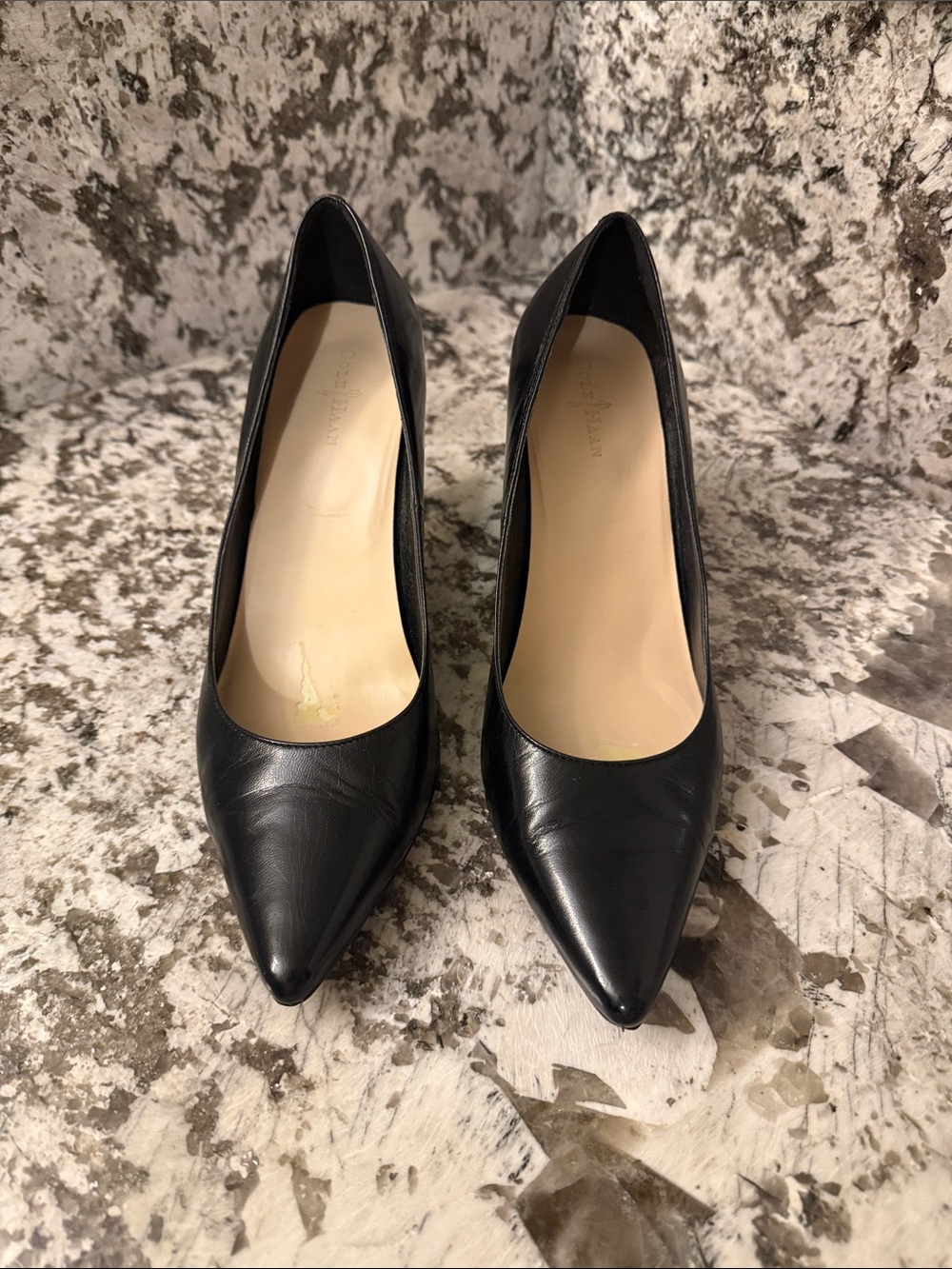 Cole Haan 8.5 B Nike Air Series Women’s Black Leather Heels